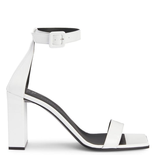  SHANGAY BUCKLE-White-Sandals