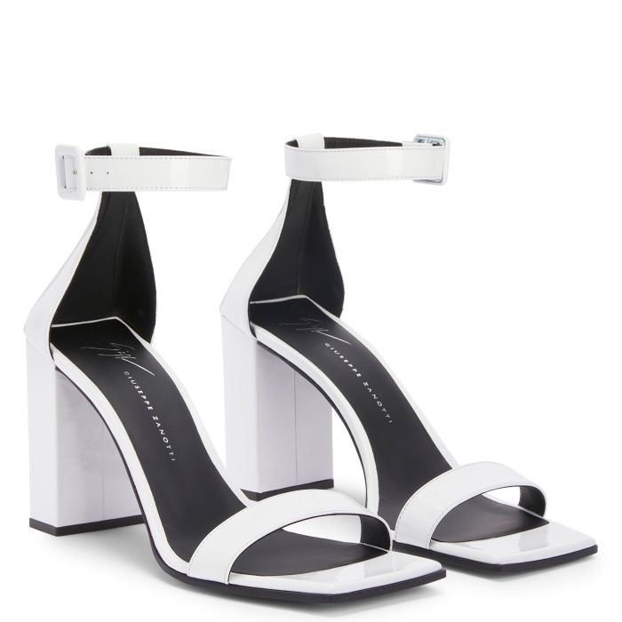  SHANGAY BUCKLE-White-Sandals