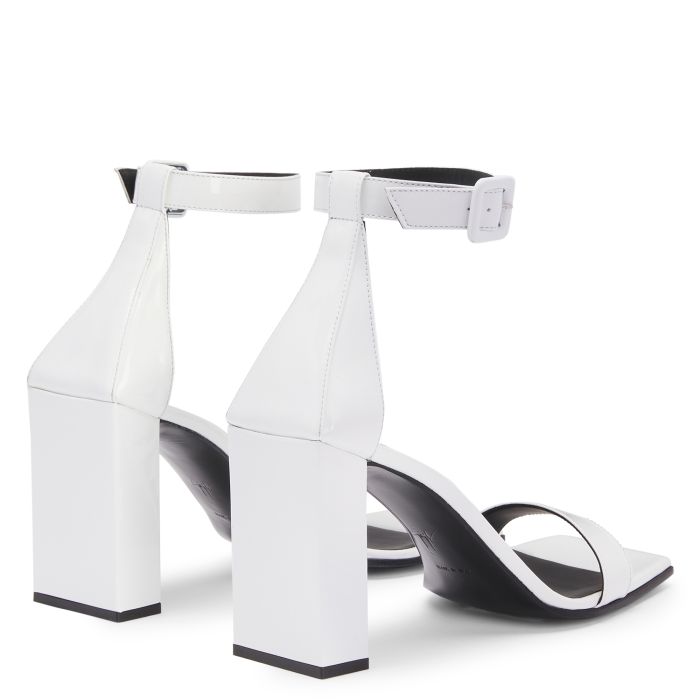  SHANGAY BUCKLE-White-Sandals