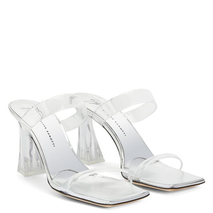  FLAMINIA PLEXI-Silver-Sandals