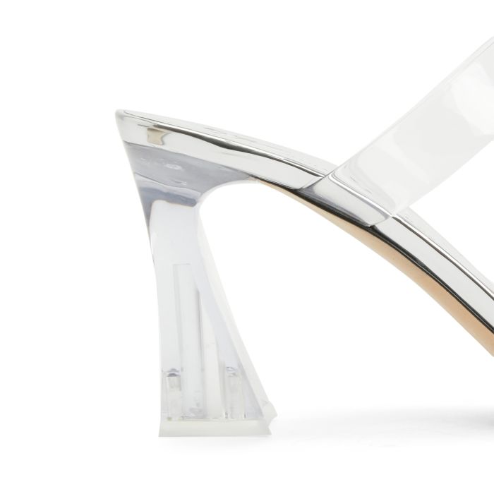  FLAMINIA PLEXI-Silver-Sandals