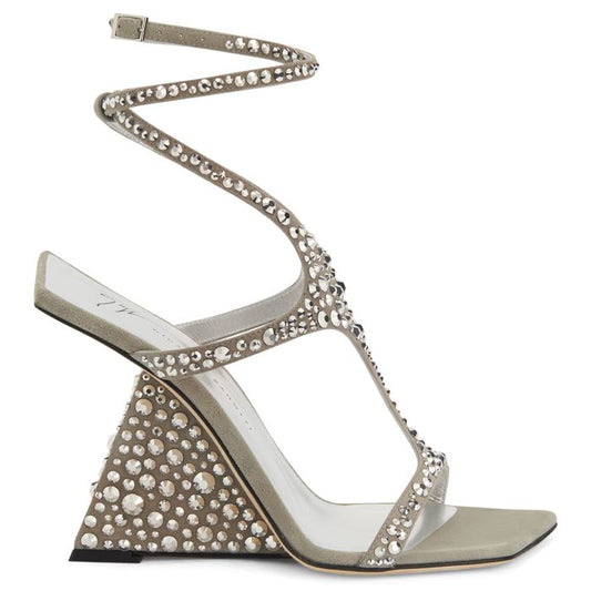  TUTANKAMON CRYSTAL-Silver-Sandals