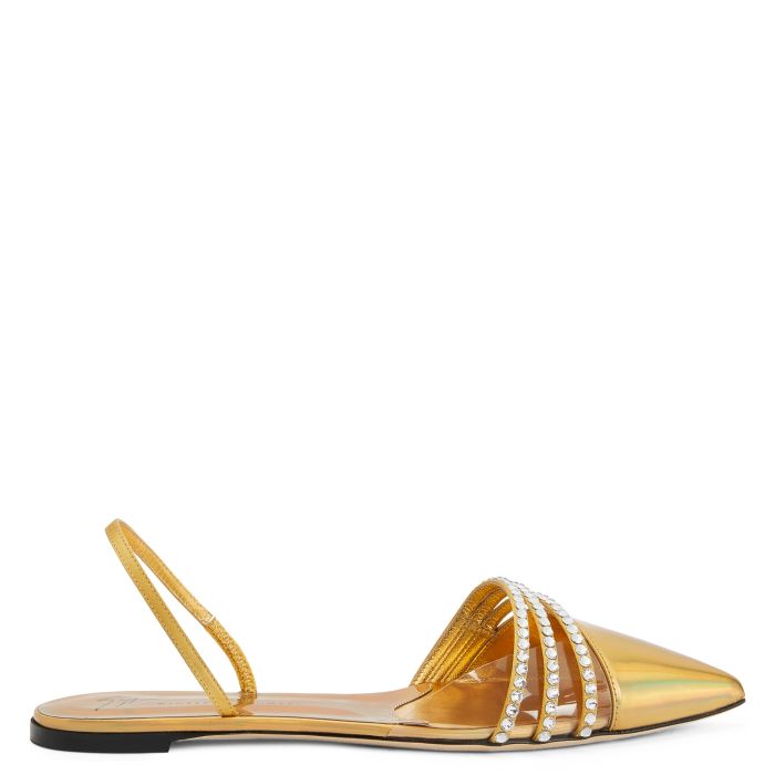 CLARALIE-Gold-Flats