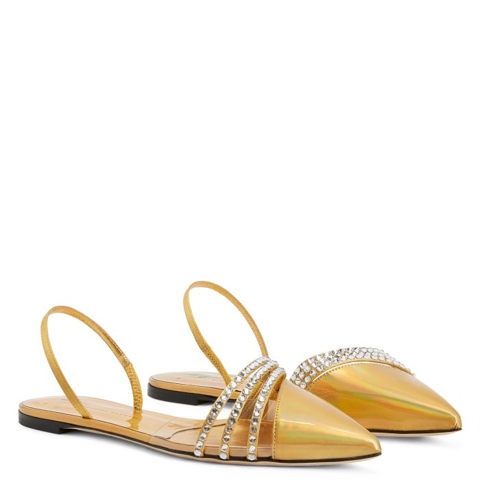 CLARALIE-Gold-Flats