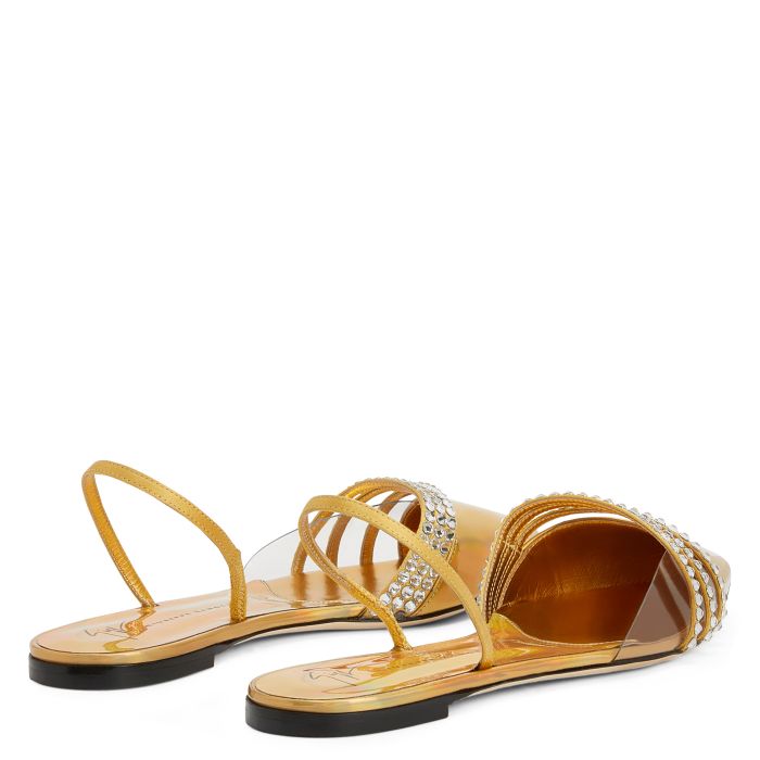  CLARALIE-Gold-Flats