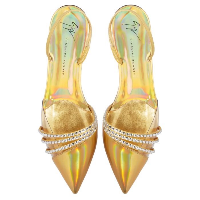  CLARALIE-Gold-Flats