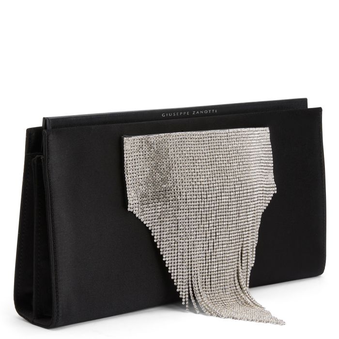  JOSIANE CRYSTAL-Black-Clutches
