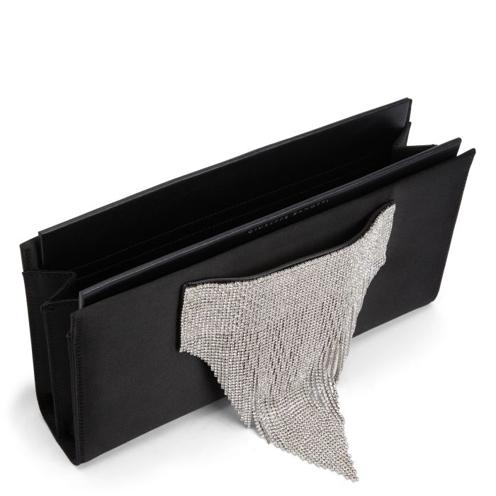  JOSIANE CRYSTAL-Black-Clutches