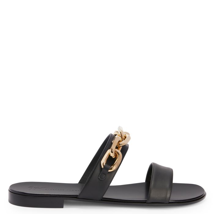  AUBERT CHAIN-Black-Flats