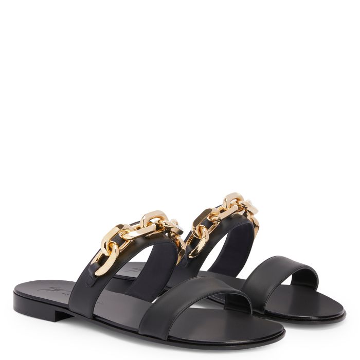  AUBERT CHAIN-Black-Flats