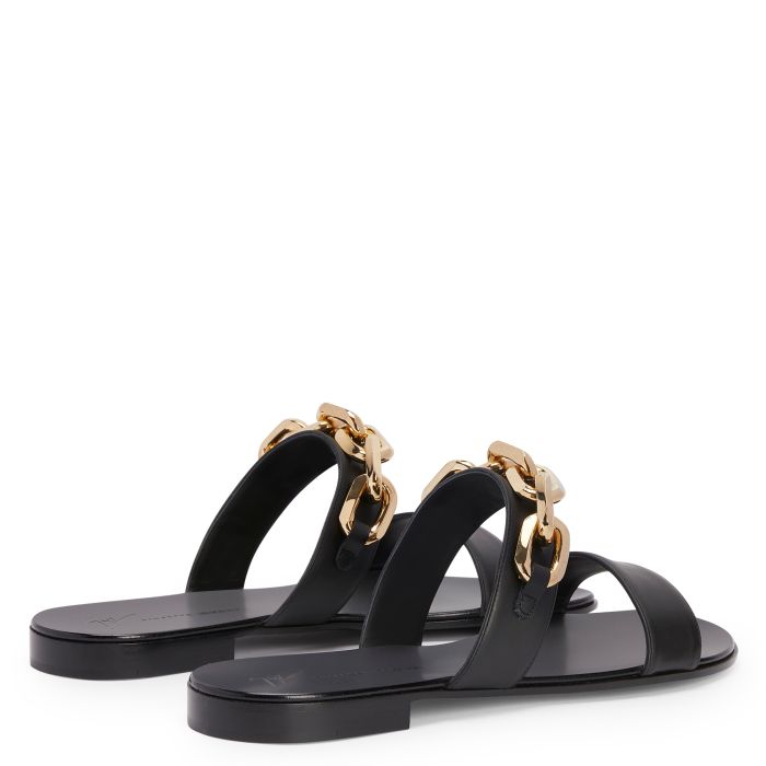  AUBERT CHAIN-Black-Flats