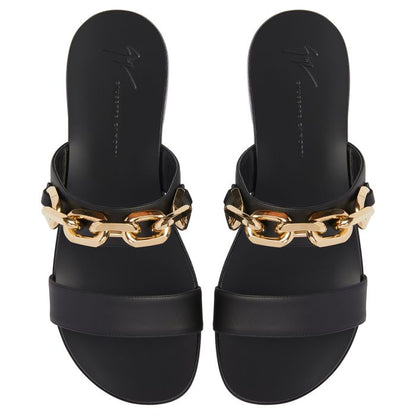  AUBERT CHAIN-Black-Flats