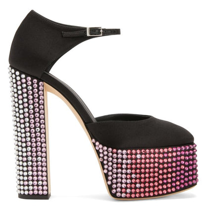  BEBE STRASS-black-Platforms