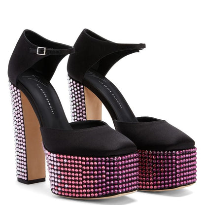  BEBE STRASS-black-Platforms