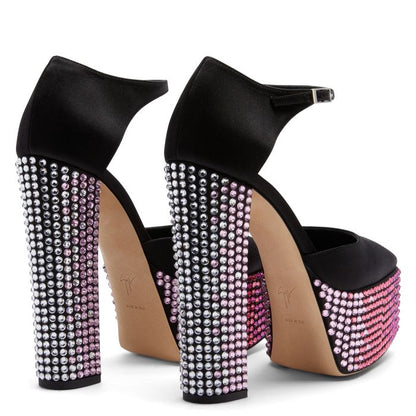  BEBE STRASS-black-Platforms