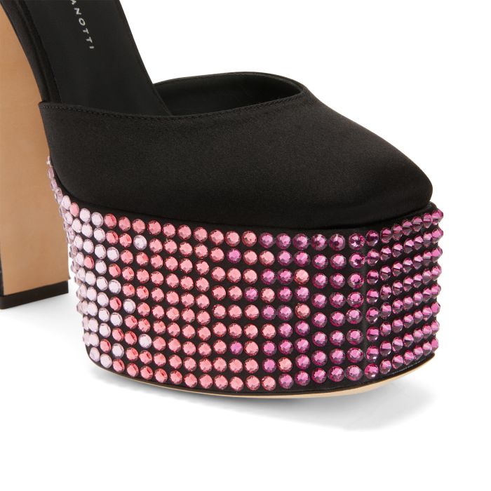  BEBE STRASS-black-Platforms