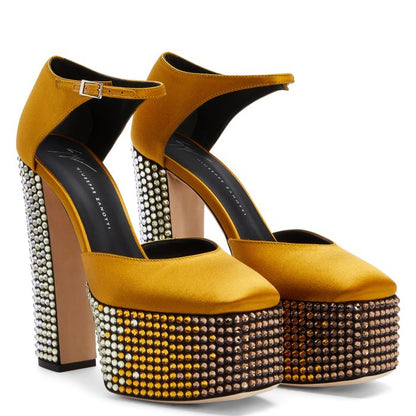  BEBE STRASS-Yellow-Platforms