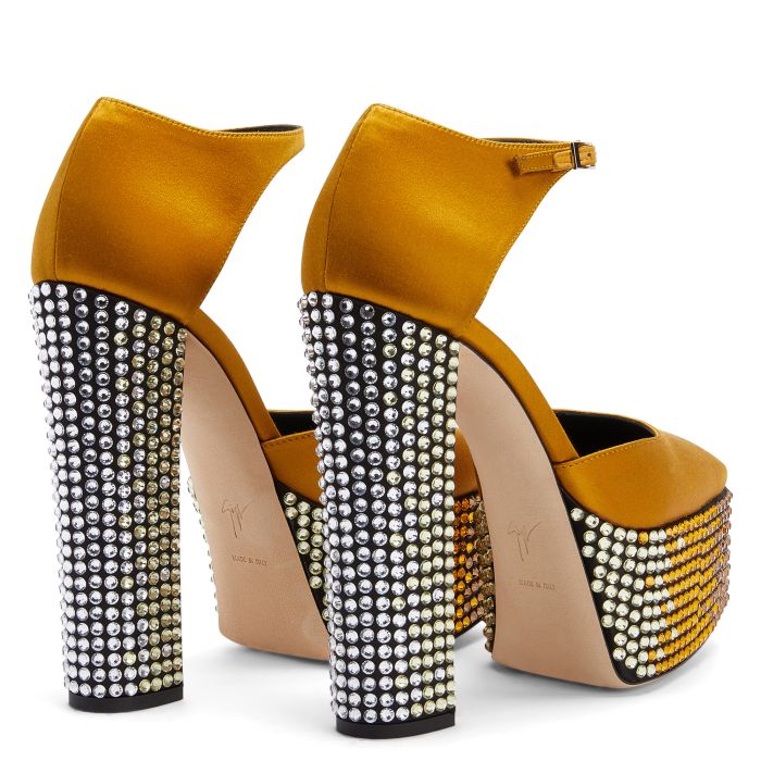  BEBE STRASS-Yellow-Platforms