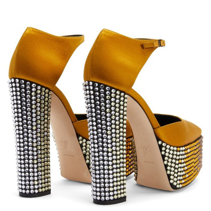  BEBE STRASS-Yellow-Platforms