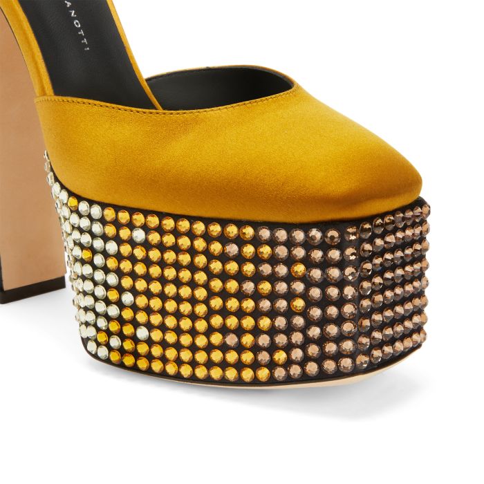  BEBE STRASS-Yellow-Platforms