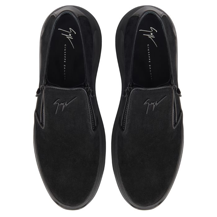  CONLEY ZIP-Black-Slip Ons