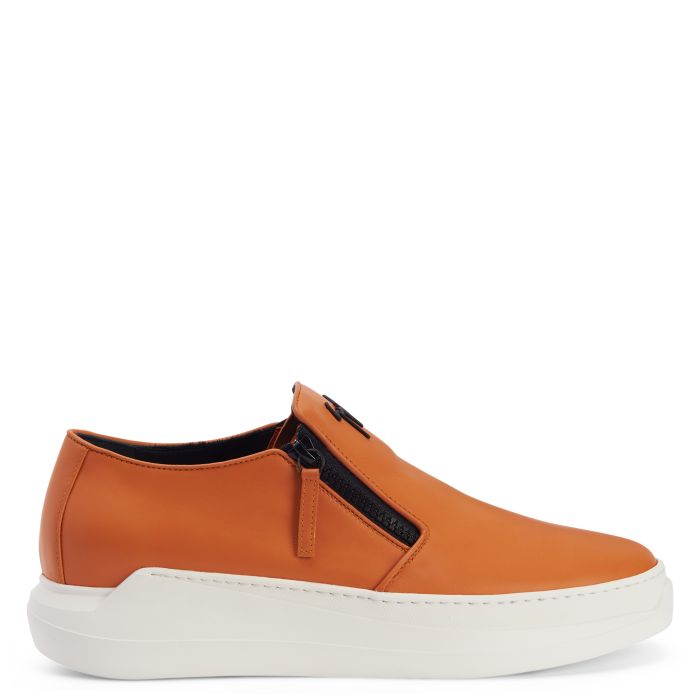  CONLEY ZIP-Orange-Slip Ons