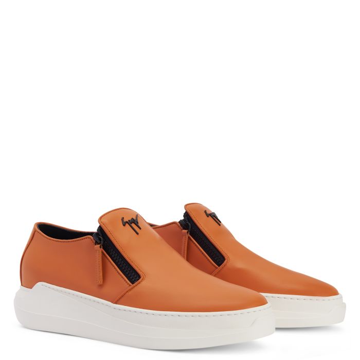  CONLEY ZIP-Orange-Slip Ons
