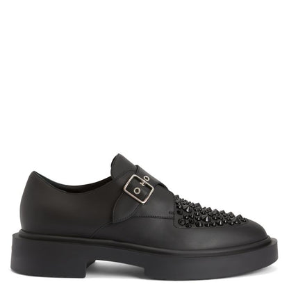  ADRIC STUDS-Black-Lace Up
