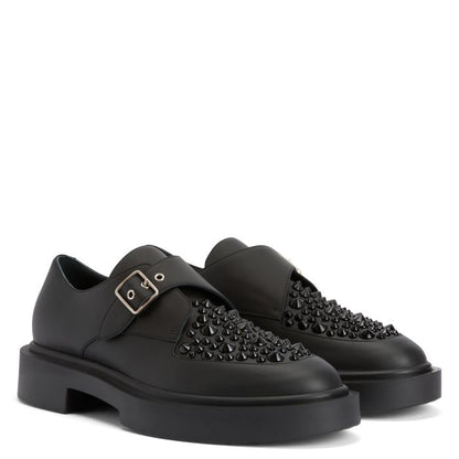  ADRIC STUDS-Black-Lace Up