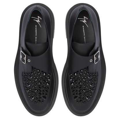  ADRIC STUDS-Black-Lace Up