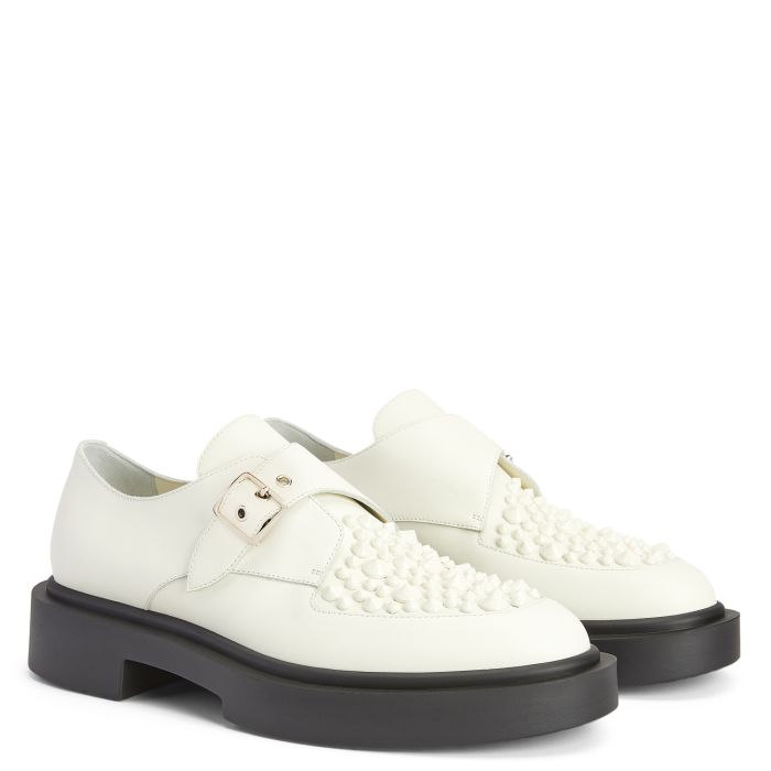  ADRIC STUDS-White-Lace Up