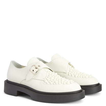  ADRIC STUDS-White-Lace Up