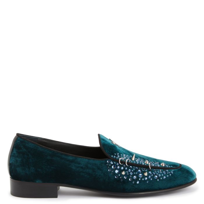  ALVARO STUDS-Green-Loafers