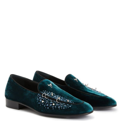  ALVARO STUDS-Green-Loafers