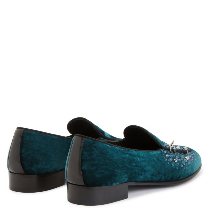  ALVARO STUDS-Green-Loafers