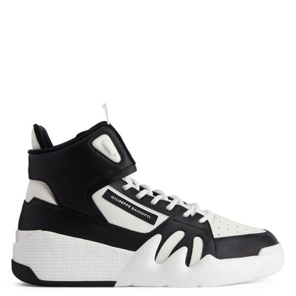  TALON-White-Mid Top Sneakers