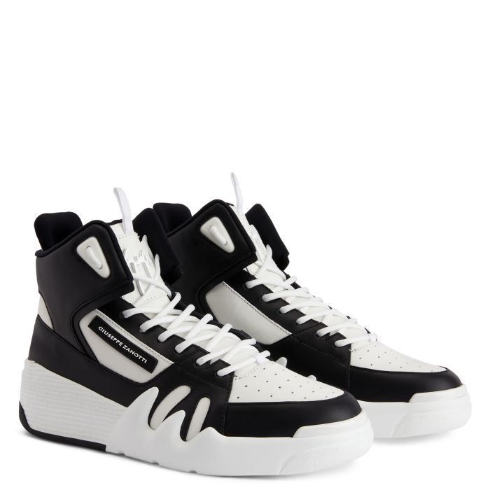  TALON-White-Mid Top Sneakers
