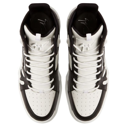  TALON-White-Mid Top Sneakers