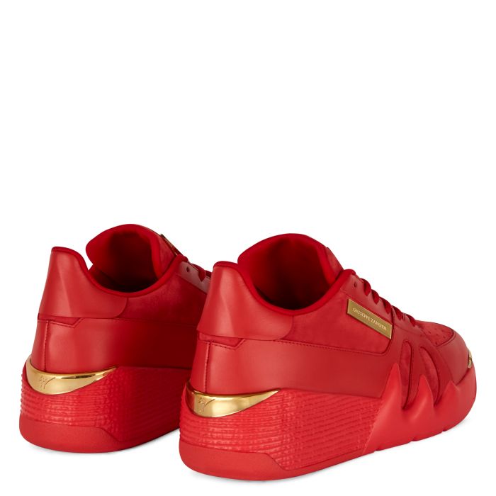  TALON-Red-Low-top Sneakers