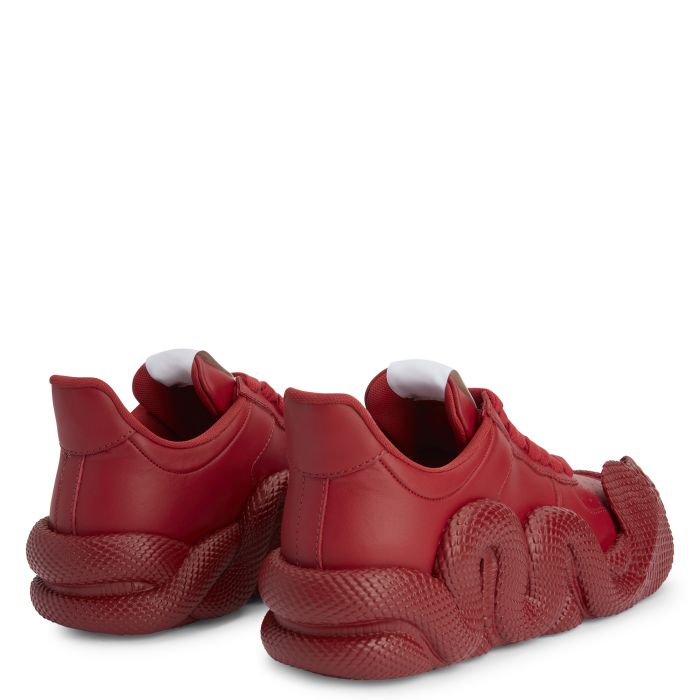  COBRAS-Red-Low-top Sneakers