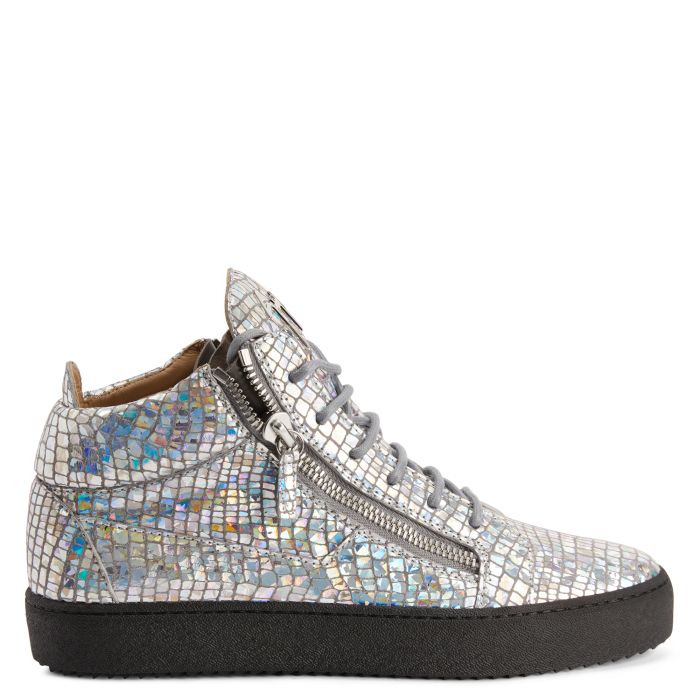  KRISS KALEIDO-Grey-Mid Top Sneakers