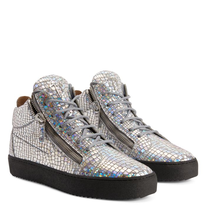  KRISS KALEIDO-Grey-Mid Top Sneakers
