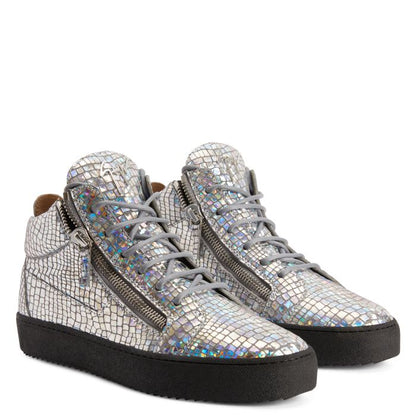  KRISS KALEIDO-Grey-Mid Top Sneakers