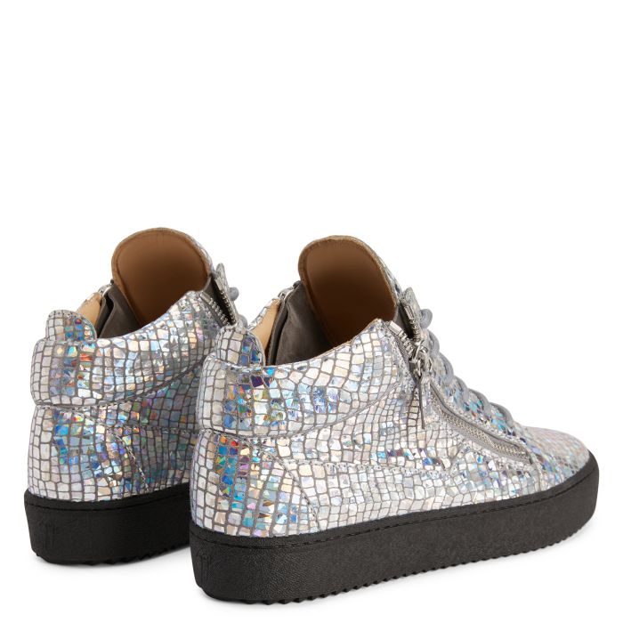  KRISS KALEIDO-Grey-Mid Top Sneakers