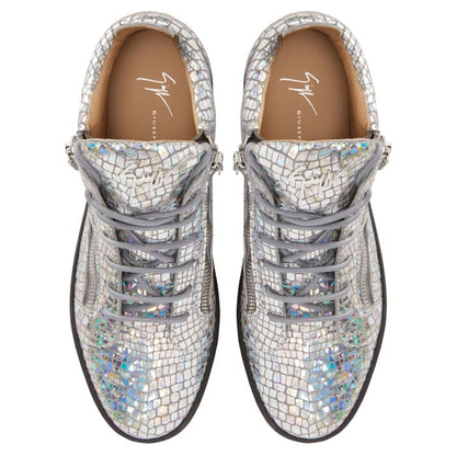  KRISS KALEIDO-Grey-Mid Top Sneakers