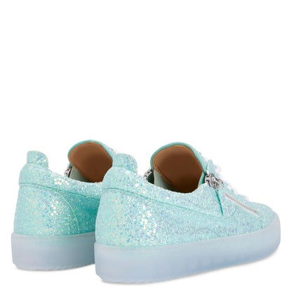  FRANKIE GLITTER-Blue-Low-top Sneakers