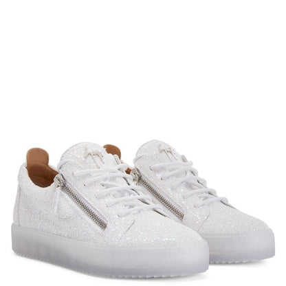  FRANKIE GLITTER-White-Low-top Sneakers