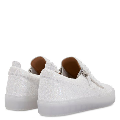  FRANKIE GLITTER-White-Low-top Sneakers