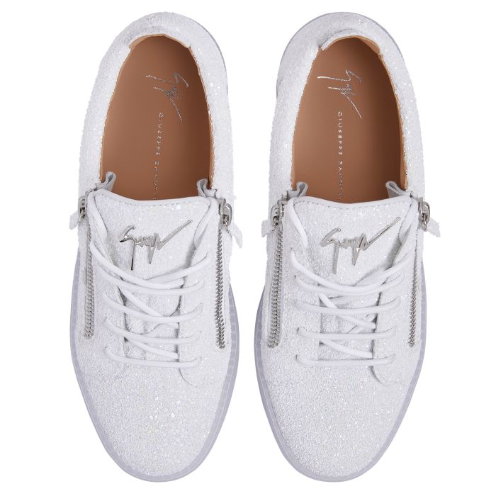  FRANKIE GLITTER-White-Low-top Sneakers