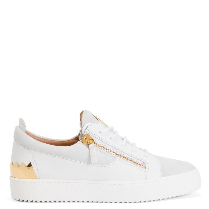  FRANKIE-White-Low-top Sneakers